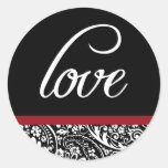 Damask Beauty-Love Sticker