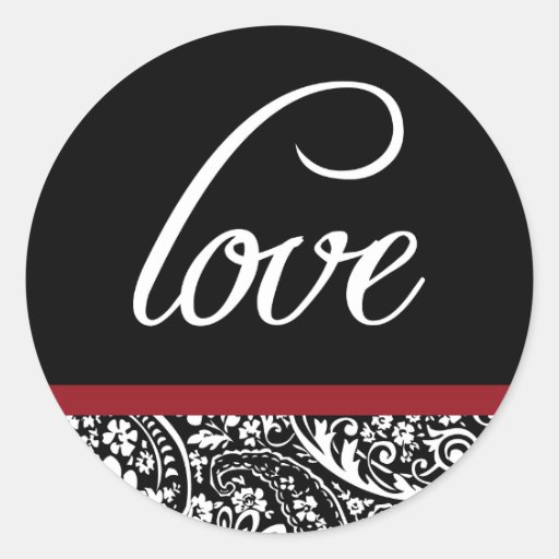 Damask Beauty-Love Sticker