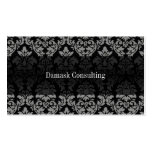Damask Biz Card (Grey) Business Card Templates
