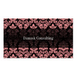 Damask Biz Card (Peach) Business Card Template