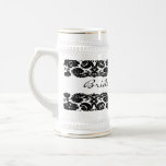 Damask Black Stein Mug