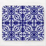 DAMASK - Blue Background Mouse Pad