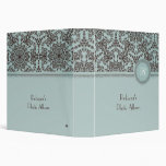 Damask Blue Brown Binder/Photo Album