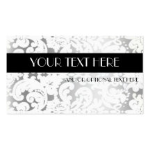 Damask Business Card Template