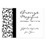 Damask Business Gift Certificate Card Business Card Template