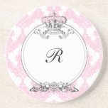 Damask Crown Coaster <Peach>