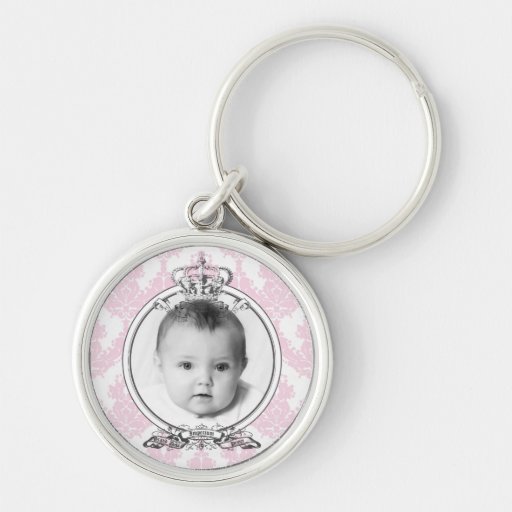 Damask Crown_Your Photo Keychain