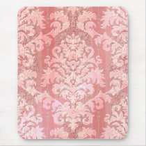 Damask Cut Velvet, Antique Lace Mousepad