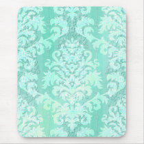 Damask Cut Velvet, Antique Lace Mousepads