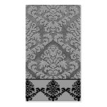 Damask Cut Velvet, DOUBLE DAMASK MONOTONE Business Cards