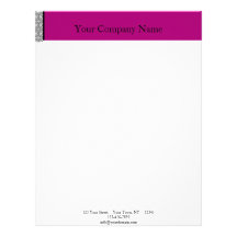 Damask Delight in Purple Personalized Letterhead