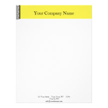 Damask Delight in Yellow Letterhead
