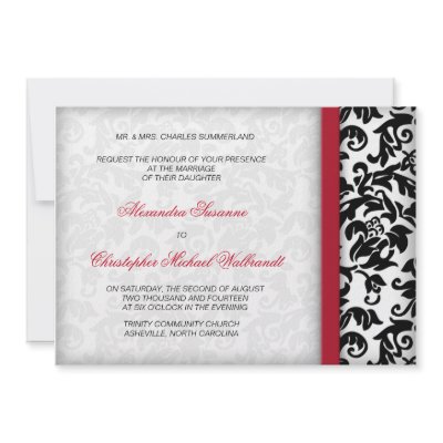 Damask Delight Wedding Invitation by SweetRascal