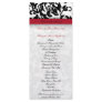 Damask Delight Wedding Program Personalized Rack Card