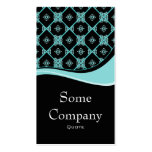 Damask Diamond Swirl (Cotton Candy) Business Card Template