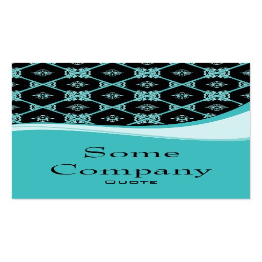 Damask Diamond Swirl (Cotton Candy) Business Cards