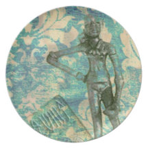 Damask Dinner Plates