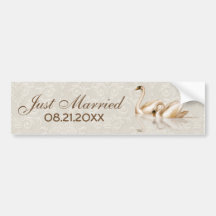 Damask Elegance Bumper Sticker