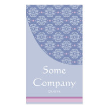 Damask Elegance Collection (Blue) Business Cards