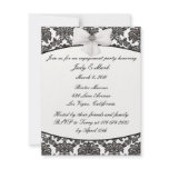Damask Elegance Engagement Party Invitation