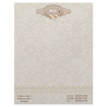 Damask Elegance Letterhead Design