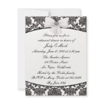 Damask Elegance Rehearsal Dinner Invitation
