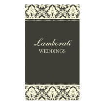 Damask Elegant Modern Floral Stylish Classy Business Cards