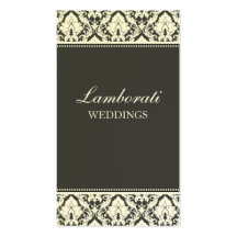 Damask Elegant Modern Floral Stylish Classy Business Cards