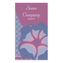 Damask Floral Breeze Collection (Blue) Business Card Template