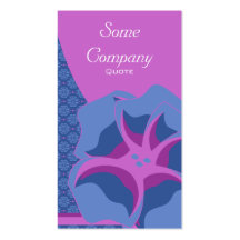 Damask Floral Breeze Collection (Blue) Business Card Templates