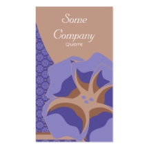Damask Floral Breeze Collection (Blue) Business Card Template