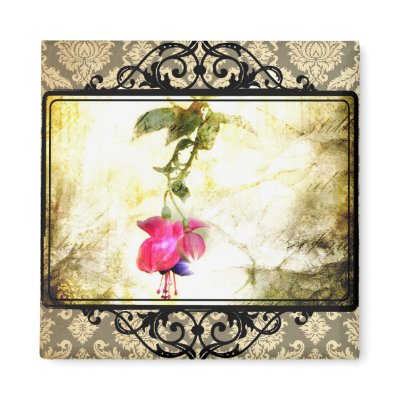 Damask Flower Magnet by StacyLeeArt