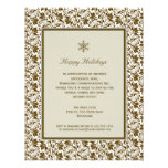 Damask Framed Holiday Party Invitation