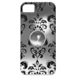 DAMASK GEM MONOGRAM white