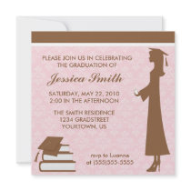 Damask Graduation Invitation