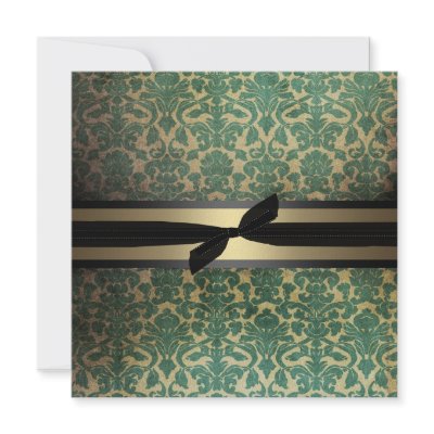 Damask Holiday Invitation by Holiday_Central