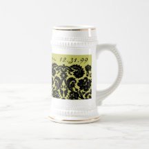 Damask In Black Mug