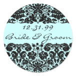 Damask In Black stickers