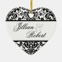 Damask Keepsake Ornament