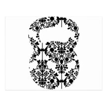 Damask Kettlebell Postcards