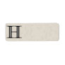 Damask Letter H - Black