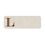 Damask Letter L - Red Labels
