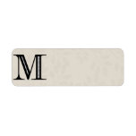 Damask Letter M - Black