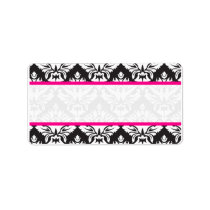 Damask Mailing Labels For Wedding Guests
