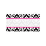 Damask Mailing Labels For Wedding Guests