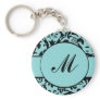 Damask Monogram Key Chain