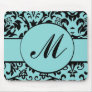 Damask Monogram Mousepads
