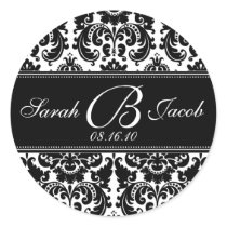 Damask Monogram Sticker- Customize it!