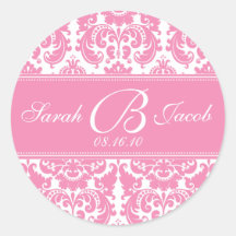 Damask Monogram Sticker- Customize it!