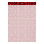 Damask on dark red announcement